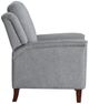 Homelegance® Lansing Gray Manual Push Back Recliner-4