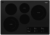 Whirlpool® 30" Black Electric Cooktop