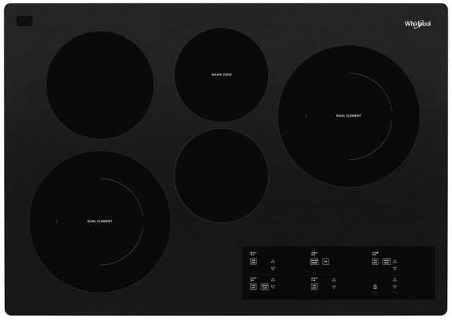 Whirlpool® 30" Black Electric Cooktop