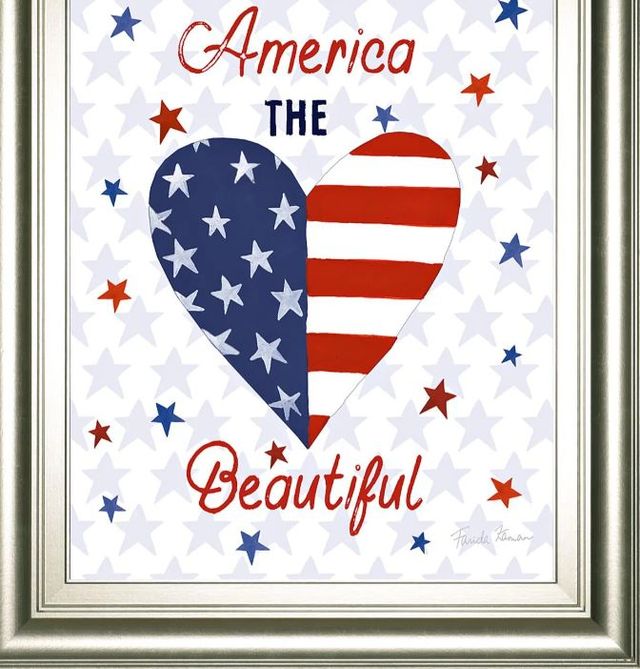 Classy Art America the Beautiful II by Farida Zaman Wall Art-1