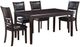 New Classic® Home Furnishings Gia 5-Piece Ebony Rectangular Dining Table Set-0