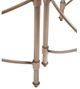 Bassett Mirror Harrison Clear Cocktail Table with Antique Gold Base-3