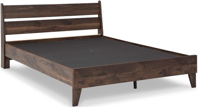 Signature Design by Ashley® Calverson 4-Piece Mocha Full Panel Platform Bed Set-1