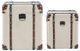 A & B Home 2-Piece Off-White Trunk Set-1