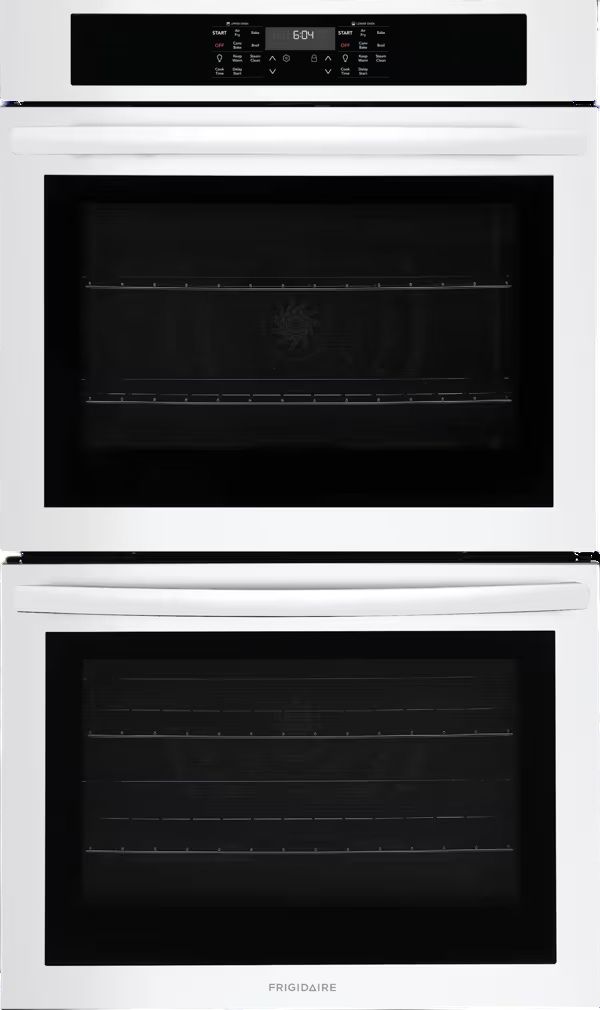 Frigidaire® 30” White Electric Double Wall Oven with Air Fry-0