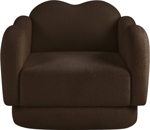 Meridian Furniture Bloom Brown Teddy Fabric Accent Chair-1