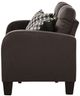Homelegance® Sinclair Chocolate Loveseat-3