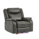 Global Furniture Badlands Charcoal Power Recliner with LED and Audio System-0