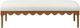 TOV Furniture Oodle Cream/Walnut Bench-3