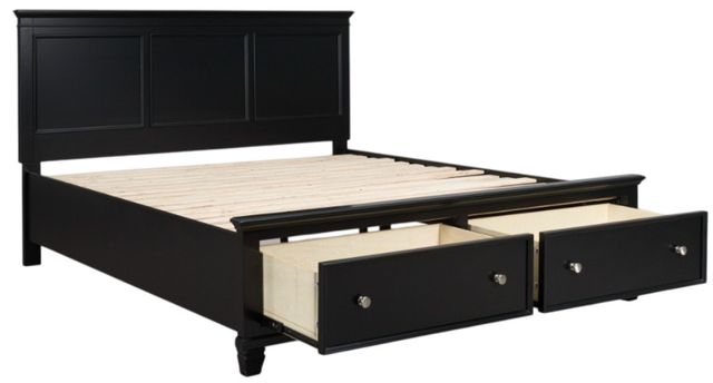 Signature Design by Ashley® Lanolee Black Full Panel Storage Bed-1
