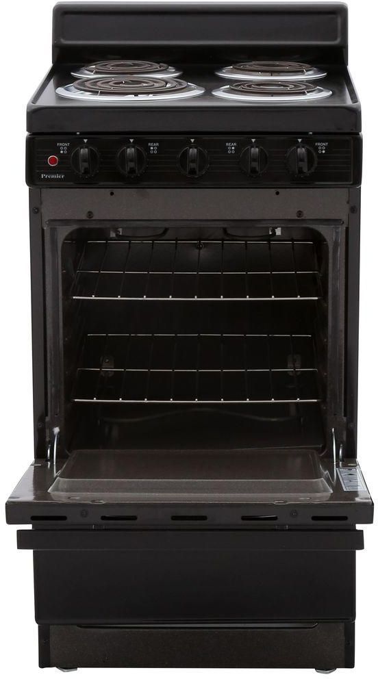 Premier 20" Black Freestanding Electric Range-2