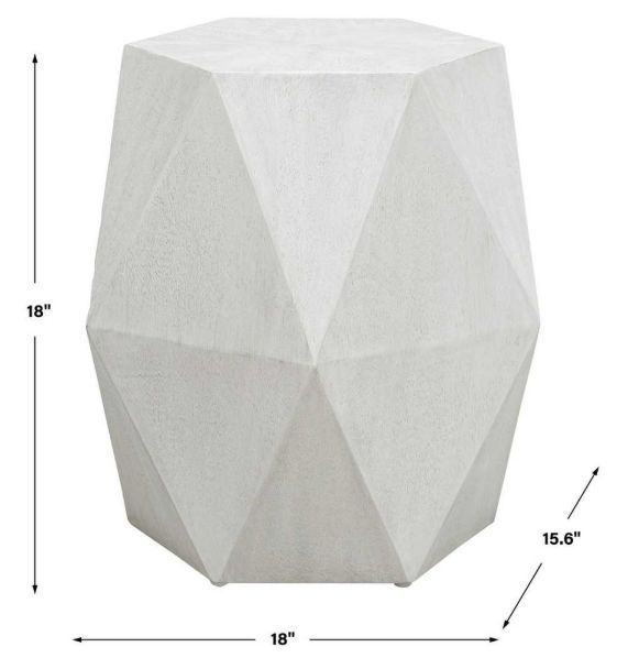 Uttermost® Volker White Accent Table-2