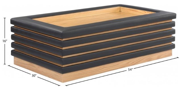 Meridian Furniture Rory Black/Natural Rectangular Coffee Table-3