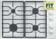 GE® 30" White Built-In Gas Cooktop with Dishwasher-Safe Grates-2