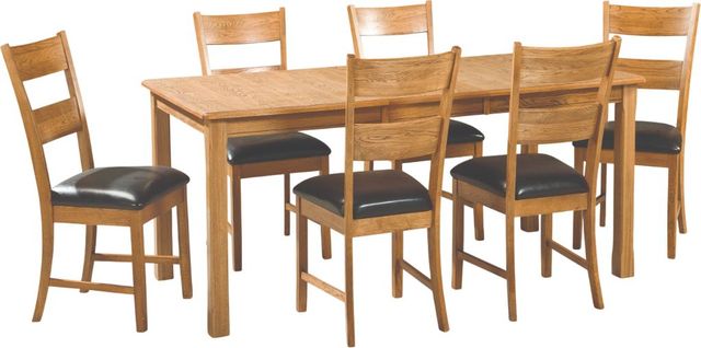 Intercon Family Dining Chestnut Ladder Back Side Chair-2