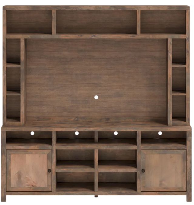 Legends Home Joshua Creek Barnwood  Entertainment Center-1