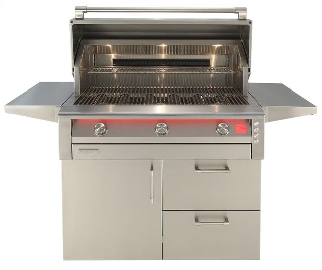 Alfresco™ Intelligent 3-Burner Signal Grey Freestanding Natural Gas Grill-0