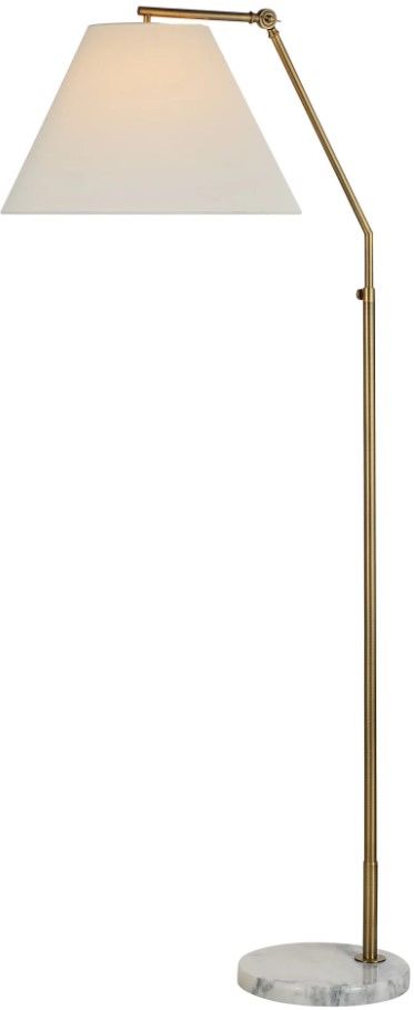 Renwil® Claire Dark Antique Brushed Brass Floor Lamp-3