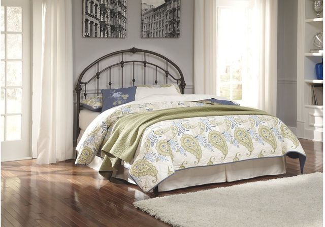 Signature Design by Ashley® Nashburg Bronze Queen Metal Headboard-2