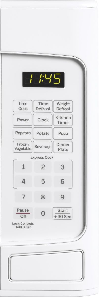 GE® 1.1 Cu. Ft. White Countertop Microwave-1