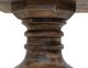 International Furniture Direct Lumiere Gray with Matte Acrylic Top Pedestal Dining Table with Brown Base-5
