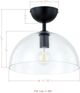 Forty West Greenly Black Semi-Flush-1
