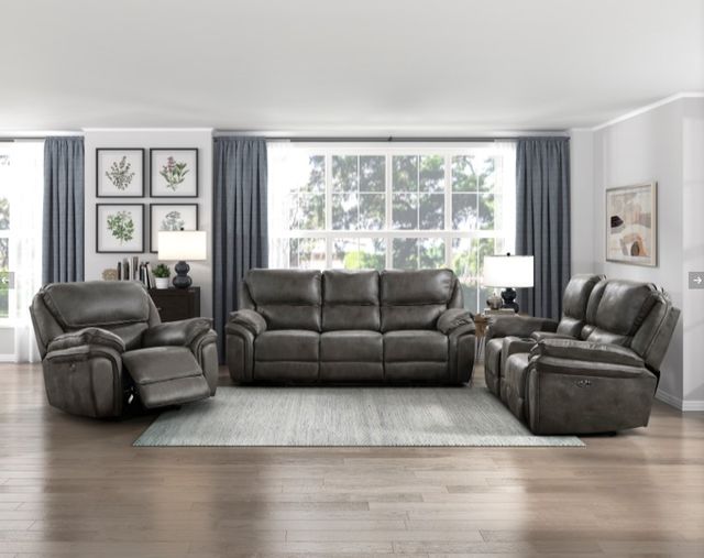 Homelegance® Proctor Gray Power Reclining Chair-1