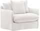 Dovetail Furniture Lexia White Slipcovered Sofa Chair-0