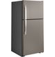 GE® 33" 21.9 Cu. Ft. Slate Top Freezer Refrigerator-4