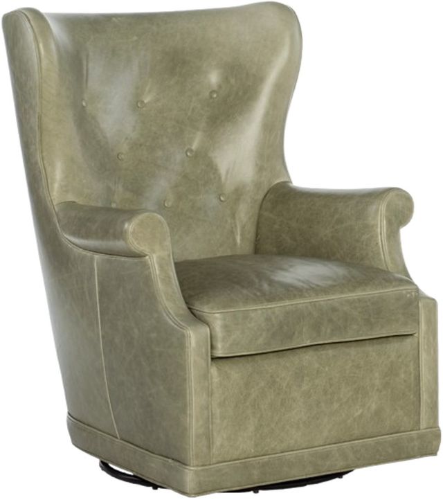 Hooker® Furniture CC Mai Bellaire Tranquil Sage Wing Swivel Club Chair-0