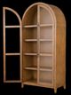 Richwood Red Oak Glass Door Arched Cabinet-2