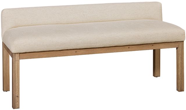 Artisan & Post by Vaughan-Bassett Joinery Ivory Cream/Natural Oak Upholstered Bench-0