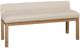 Artisan & Post by Vaughan-Bassett Joinery Ivory Cream/Natural Oak Upholstered Bench-0