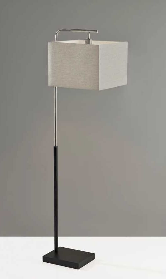 Adesso® Flora Black Floor Lamp-3