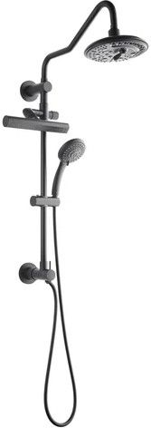 Forno Acqua AcquaFALL Matte Black Retrofit Shower System-0