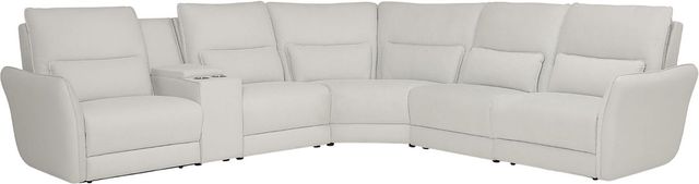Palliser® Furniture Customizable Chelsea 6-Piece Power Reclining Curved Sectional with Power Headrest and Console-0