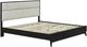 Liberty Furniture Century Modern Black Walnut/Light Ecru King Upholstered Platform Bed-0