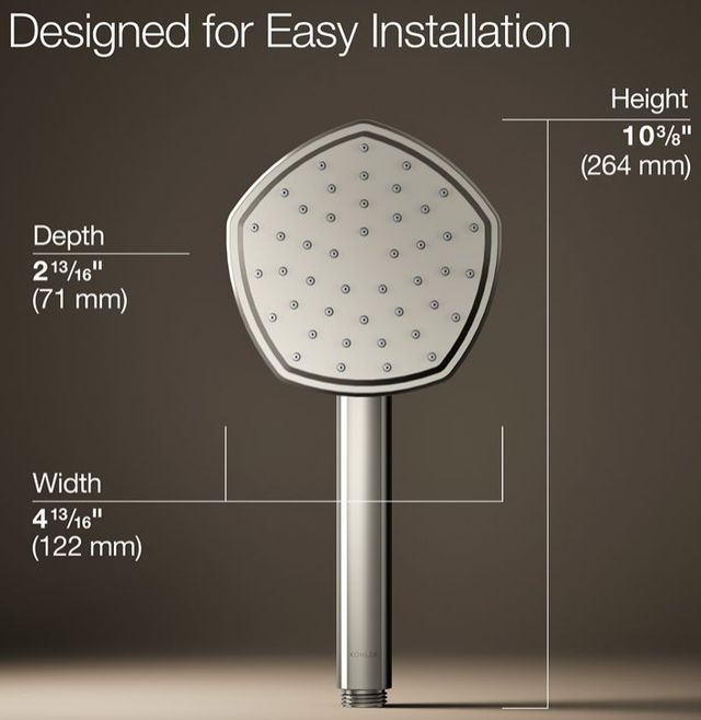 KOHLER® Occasion® Vibrant Polished Nickel 2.5 GPM Single-Function Handshower-4