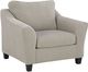 Benchcraft® Willarae Taupe Chair and a Half-0