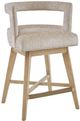 Olliix by Madison Park Cream Glenwood Swivel Counter Stool-0