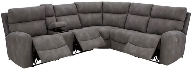 Signature Design by Ashley® Next-Gen DuraPella 6-Piece Slate Power Reclining Sectional-1