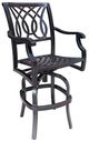 CabanaCoast® Customizable Bloom Aluminum Outdoor Bar Stool-0