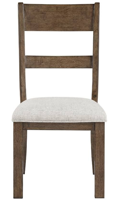 Homelegance® Quinn Light Brown/Light Gray Dining Side Chair-2
