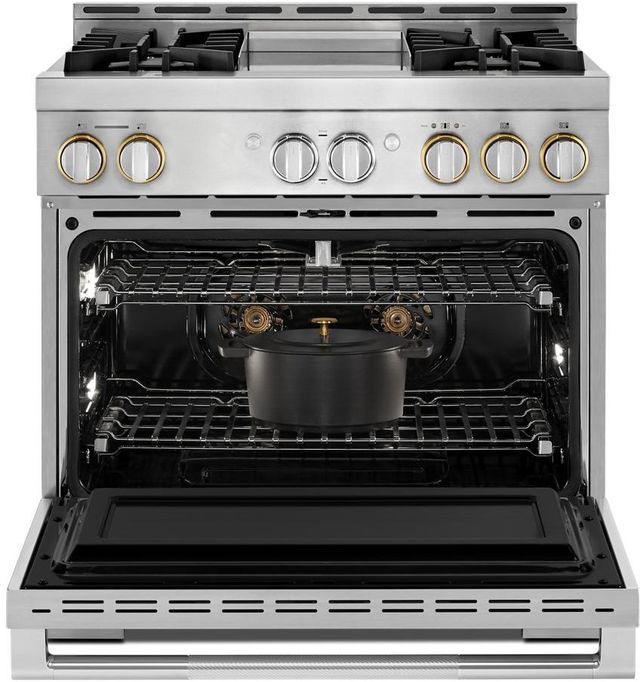 JennAir® RISE™ 36" Stainless Steel Pro Style Natural Gas Range-2