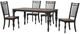 Liberty Furniture Magnolia Manor Opt 5-Piece Antique Black/Weathered Bark Dining Table Set-0
