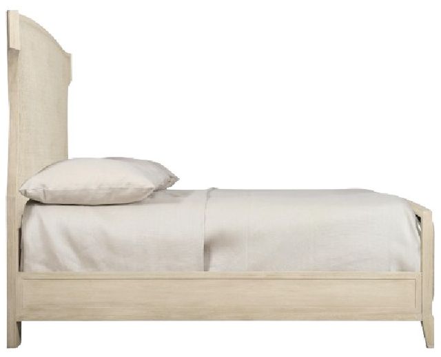 Bernhardt East Hampton Beige/Cerused Linen King Upholstered Panel Bed-3