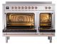 Ilve® Nostalgie II Noblesse 48'' Stainless Steel Pro Style Induction Range with Copper Trim-2