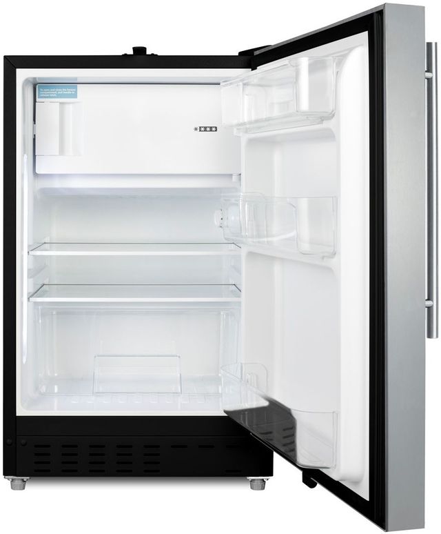 Summit® 2.7 Cu. Ft. Stainless Steel Under the Counter Refrigerator-1