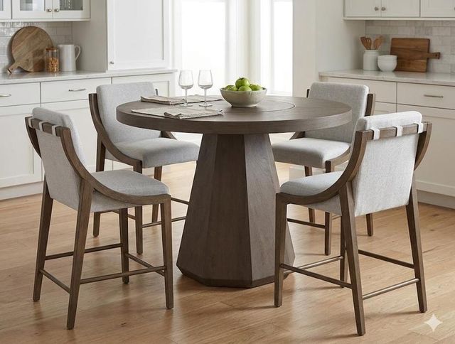 Bernards Elure Gray/Latte Sling Counter Stool-1