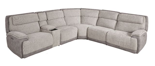Drew & Jonathan Home Belvedere Grey 6pc Power Reclining Sectional-KIT90173 PARIS SILVER P98102547-2